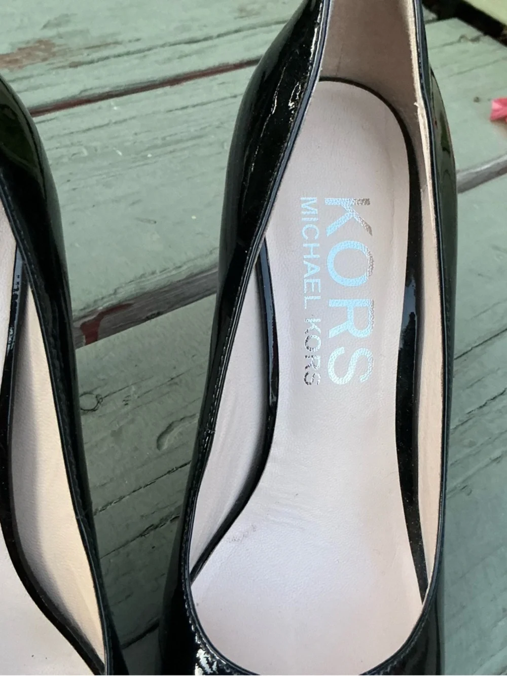 Michael Kors Black Patent Leather Stiletto Pumps
